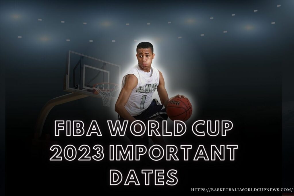 FIBA World Cup 2023 Important Dates